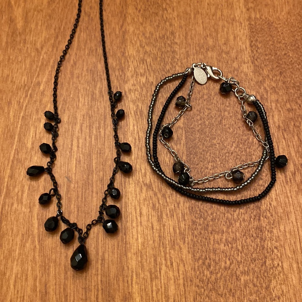 Baked Beads brand bracelet and necklace set